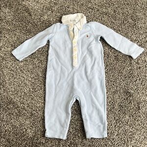 Ralph Lauren Baby Blue Striped outfit
